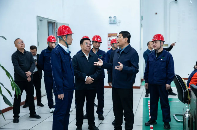 郭建雄带队莅临公司检查指导两节安全生产工作