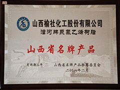 2008年山西省名牌产品